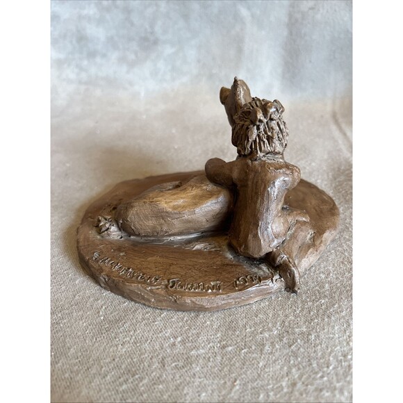 VTG Handmade Resin Girl & Her Horse Sculpture Decor Signed & Dated 1994 - Picture 4 of 11